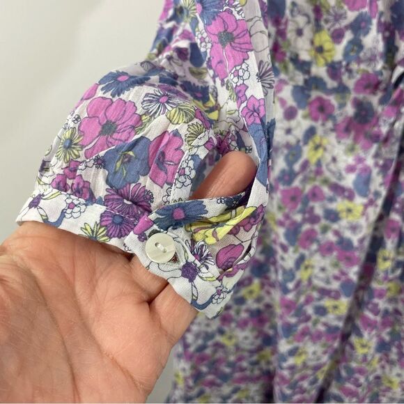 NWT ModCloth Ruffling For Flowers‎ V-Neck Ditzy Floral Print Midi Dress Size 2 - Picture 10 of 10